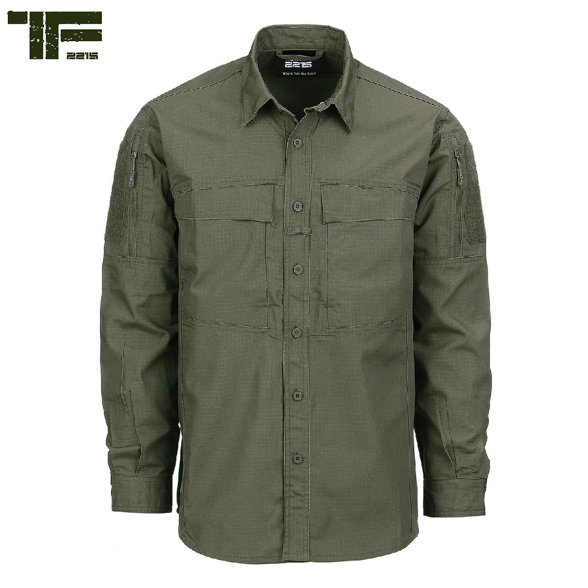 Tactical Overhemd Olive Groen / Rib stof-3683-a